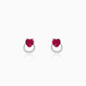 CZ Stone Stud Earrings