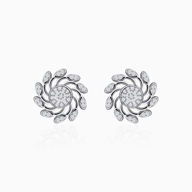 Blooming Beauty Cz Flower Earring 