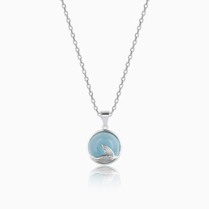 "Water Pearl Dolphin Necklace