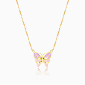 "Beautiful Butterfly Necklace - Sterling Silver with CZ Accents"